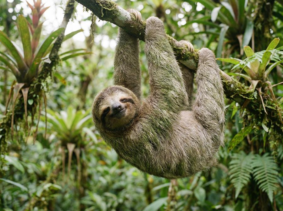 蜜桃传媒树懒视频演示 三趾树懒热带雨林生活写真